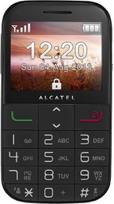 „Alcatel“ mobilusis telefonas. db 2,4 colių ekranas, FM radijo mygtukas, SOS funkcija, juodas žibintuvėlis