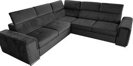 „All4All Fondi IV“ kampinė sofa su miego funkcija – „Living Landscape“, L formos, 260 x 260 cm – nedidelė sofa-lova su daiktų dėže – spalvų pasirinkimas – reguliuojamos galvos atramos – šiuolaikiška – velūrinis audinys 19