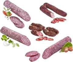 „Almgourmet“ – Pietų Tirolio laukinių gyvūnų dešra (780 g) – 5 delikatesų rinkinys – įskaitant elnio šakneles ir šerno salami