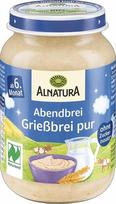 „Alnatura Naturland“ grynos manų kruopų košė nuo 6 mėnesių, 1 x 190 g
