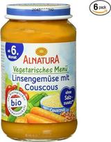 „Alnatura“ ekologiškos lęšių ir daržovių sriubos su kuskusu, 6 vnt. pakuotė (6 x 190 g)