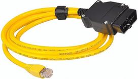 „Alnicov“ Ethernet–OBD sąsajos kabelis, „ICOM“ kodavimo F serijos 2 m Ethernet kabelio adapteris, skirtas „BMW“ F serijos „ICOM“ OBD2 kodavimo ir diagnostikos darbams