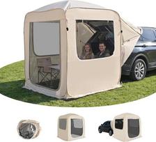„Alvantor“ „Pop Up“ privatumo pavėsinė – 4-in-1 lauko kempingo palapinė, 6 pėdų x 6 pėdų, su uodų tinkleliu ir vandeniui atspariu PVC, skirta visureigiams, su nešimo maišeliu – greitai surenkama, atspari UV spinduliams saulės pavėsinė sodui ir terasai