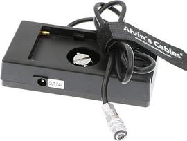 „Alvin's Cables“ BMPCC4K „Blackmagic Cinema Camera“ BMCC 4K BMPCC maitinimo šaltinio tvirtinimo plokštės adapteris ir maitinimo laidas, skirtas „Sony NP F970“ akumuliatoriui