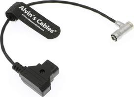 „Alvin's Cables“ „Portkeys“ BM5, BM7 monitoriaus maitinimo kabelis: 4 kontaktų moteriškas jungtis, stačiakampė, į D-Tap