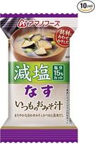 „Amano Foods“ miso sriuba su sumažintu druskos kiekiu, kaip įprasta, 8,5 g × 10, Japonija