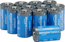 „Amazon Basics“ 12 vnt. 800 mAh CR2 ličio baterijų, 3 V, užtikrinančių ilgalaikį veikimą