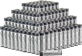 „Amazon Basics“ 200 vnt. pramoninės klasės AAA šarminių baterijų, 1,5 V, 5 metų galiojimo laikas