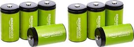 „Amazon Basics“ 4 vnt. NiMH įkraunamų baterijų D tipo (vienelementės), 10 000 mAh, įkraunamos iki 1 000 kartų, iš anksto įkrautos (2 vnt. pakuotė)