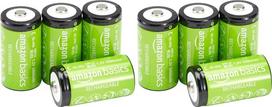 „Amazon Basics“ 4 vnt. NiMH įkraunamų baterijų C tipo (mažos baterijos), 5000 mAh, įkraunamos iki 1000 kartų, iš anksto įkrautos (2 vnt. pakuotė)