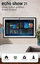 „Amazon Echo Show 21“ (naujausios kartos) | Įspūdingas 21 colių išmanusis ekranas su integruotu „Fire TV“, galingu ir sodriu garsu, įtraukiančiu HD transliavimu ir „Alexa“