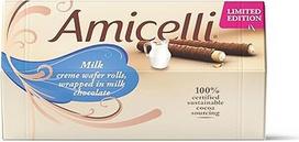 „Amicelli“ vaflinių ritinukų su pieno kremu 0,2 kg