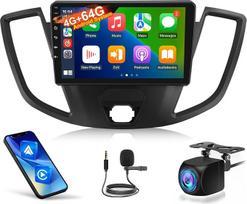 „Android“ automobilių radijas su 4+64G atmintimi, skirtas „Ford Transit“ (2015–2019 m.), 9 colių IPS jutiklinis ekranas, belaidis „CarPlay“ ir „Android Auto“, GPS, „Wi-Fi 6“, DSP su 32 lygių ekvalaizeriu, AHD kamera ir išorinis mikrofonas