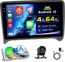 „Android“ automobilių radijas su ekranu „4+64G“, skirtas „Audi TT 8J MK2“ (2008–2014 m.) modeliams, su belaidžiu „CarPlay“, navigacijos sistema, 9 colių „Incell“ ekranu, „Android“, FM, RDS ir atbulinės eigos kamera