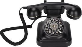 „Annadue“ retro laidinis stacionarusis telefonas, klasikinis senovinis telefonas, senamadiškas 1920-ųjų stiliaus telefonas namams ir biurui, baro dekoracija, puiki dovana vyresnio amžiaus žmonėms
