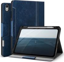 „Antbox“ dėklas „iPad Air“ 11 colių (M4/M3/M2) / „Air“ 5-osios ir 4-osios kartos 10,9 colių, mėlynos spalvos | PU oda, integruotas rašiklio laikiklis, daugiafunkcinis atraminis stovas, automatinė miego/pabudimo funkcija, suderinamas su „Pencil Pro“ ir USB