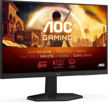 „AOC Gaming 24G42E“ 24 colių „Full HD“ monitorius, 180 Hz, 1 ms, „FreeSync Premium“, suderinamas su „G-Sync“, HDR10 (1920x1080, 1x HDMI 2.0, 1x DisplayPort 1.4), juodas