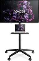 „AOKCOS“ televizoriaus stovas su lentynėle ir ratukais, skirtas 32–65 colių televizoriams, kurių svoris neviršija 40 kg; stovo aukštis reguliuojamas, galima pakreipti; maksimalus VESA dydis – 400 x 400 mm; lengvai surenkamas