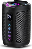 „aowoka“ „Bluetooth“ garsiakalbis su apšvietimu, „2026 Music Box“, nešiojamas garsiakalbis, „Bluetooth 5.4“, 15 vienetų, patobulinti žemieji dažniai, IPX7 atsparumas vandeniui, lauko garsiakalbis, skirtas kelionėms, sportui, vakarėliams ir dviračių sportu