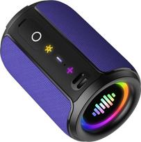 „aowoka“ „Bluetooth“ garsiakalbis, IPX6 atsparumas vandeniui, nešiojamas garsiakalbis, skirtas veiklai lauke, įvairūs RGB šviesos efektai (violetinis)
