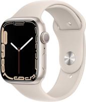 „Apple Watch Series 7“ (GPS, 45 mm) su aliuminio korpusu „Polar Star“ ir „Polar Star“ sportiniu dirželiu (atnaujintas)