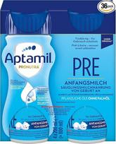 „Aptamil Pronutra Pre“ – pradinis pieno mišinys nuo gimimo – su augaliniais aliejais, be palmių aliejaus – 6 x 4 x 200 ml (6 vnt. pakuotė)