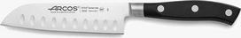 „Arcos Series Riviera“ – „Santoku“ peilis – ašmenys iš „Nitrum“ kalto nerūdijančio plieno, 140 mm (5,11 colio) – rankena iš polioximetileno (POM), juodos spalvos