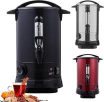 „Arebos“ karšto vyno virimo aparatas, 950 W, karštų gėrimų pilstytuvas, 6,8 l, su surinkimo dėklu, išpylimo čiaupu, termostatu ir apsauga nuo perkaitimo, temperatūros nustatymas nuo 30 iki 110 °C, juodos spalvos