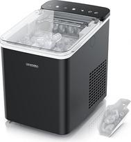 „Arendo“ ledo kubelių gaminimo aparatas – Ledo kubelių gaminimo aparatas – 150 W – 12 kg ledo per dieną – Automatinio išjungimo funkcija – Įspėjimo funkcija – Maži arba dideli ledo kubeliai – Tylus veikimas