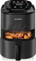 „Arendo“ maža karšto oro keptuvė, 2,5 litro talpos, „Airfryer“, 60–200 °C, laikmatis, šilumos palaikymo funkcija, individualus temperatūros nustatymas, 5 automatinės programos, skirta kompaktiškoms virtuvėms