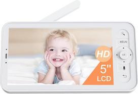 „ARENTI 720P“ garso monitorius, suderinamas su „Ultra HD 2K“ kūdikių stebėjimo kamera, 5 colių spalvotu ekranu, naktinio matymo funkcija, triukšmo aptikimu; tik monitorius
