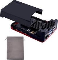 „Argon NEO 5 BRED“ korpusas „Raspberry Pi 5“ su integruotu ventiliatoriumi, „Argon NEO 5“ juodai raudonas aliuminis korpusas „Raspberry Pi 5“ 4GB/8GB/16GB