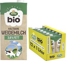 „Arla Organic“ ilgai laikomas ganyklinis pienas, 3,8 % riebalų (12 x 1 l)