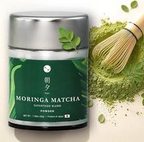 „Asayu Japan“ „Moringa Matcha“ supermaisto mišinys – japonų „Matcha“ žaliosios arbatos milteliai su moringa, pagaminti Japonijoje, 30 g