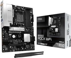 „AsRock“ pagrindinė plokštė „B550 Rock WiFi“ – ATX – lizdas AM4 – AMD B550 (90-MXBV20-A0UAYZ)