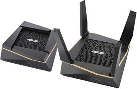 „Asus Ai Mesh“ belaidžio tinklo sistema (RT-AX92U, „2-in-1“ rinkinys, „Wi-Fi 6“ tinklo pagrindui, „Wi-Fi 1–5“ klientų prisijungimui, 4 Gigabit LAN jungtys, valdymas per programėlę, nepertraukiamas tarptinklinis ryšys, „AiProtection“)