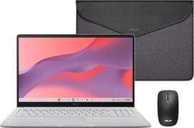 „ASUS Chromebook CX1505CTA“ – 15,6 colių „Full HD“ nešiojamasis kompiuteris („Intel N50“, 4GB RAM, 128GB eMMC, „ChromeOS“), su QWERTY klaviatūra ir pele + 3 mėnesių „Google AI Pro“ prenumerata su „Gemini Pro“ ir 5 TB saugyklos talpa