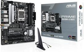 „ASUS Prime B650M-A WiFi Gaming“ pagrindinė plokštė, AMD AM5 lizdas, „Ryzen 7000“, „micro-ATX“, DDR5 atmintis, PCIe 5.0, „WiFi 6“, „BIOS Flashback“, USB 3.2 Gen 2, „Aura Sync“