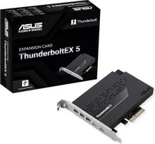 „Asus Thunderboltex 5“ sąsajos plokštė ir vidinis adapteris su „Mini DisplayPort“, „PCIe“, „USB 2.0“ ir „Thunderbolt 5“ jungtimis (Thunderbolt Ex5)