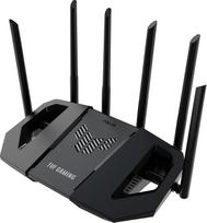 „ASUS TUF Gaming BE6500“ dviejų dažnių „Wi-Fi 7“ išplėstinis žaidimų maršrutizatorius | 802.11be, 4 x 2,5GbE prievadai, 3 pakopų prievadų persiuntimas, „Smart Home Master“, „AiMesh“ palaikymas, „AiProtection Pro“