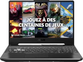 „ASUS TUF Gaming A15-TUF506NF-HN007W“ 15,6 colių FHD 144 Hz nešiojamasis kompiuteris (procesorius „AMD Ryzen 5 7535HS“ 3,3 GHz, 16GB DDR5 RAM, 512GB PCIe 4.0 NVMe SSD, NVIDIA GeForce RTX 2050 grafikos plokštė, 4GB) – klaviatūra AZERTY.