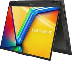 „ASUS Vivobook S 16 Flip“ konvertuojamas nešiojamasis kompiuteris | 16 colių „Full HD“ 16:10 IPS jutiklinis ekranas | „Intel Core i9-13900H“ procesorius | 16GB RAM | 1 TB SSD | „Intel Iris Xe“ | „Windows 11“ | „QWERTZ“ klaviatūra | „Midnight Black“ spalv
