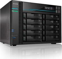 „Asustor Lockerstor 10 AS6510T“ tinklinis atminties korpusas, keturių branduolių 2,1 GHz procesorius, 8GB DDR4 RAM, M.2 NVMe SSD talpyklė | „Intel Atom C3538“ keturių branduolių procesorius, du 10GbE + du 2,5GbE, 8GB DDR4, 2 M.2 NVMe SSD lizdai, versl