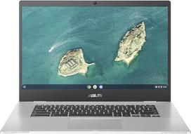 „ASUS“ „Chromebook“ CX1500CNA-BR0110, 15,6 colių HD, „Celeron N3350“, nešiojamasis kompiuteris, 8GB RAM, 64GB eMMC, „HD Graphics 500“, „Chrome OS“, sidabrinės spalvos, ispanų kalbos QWERTY klaviatūra
