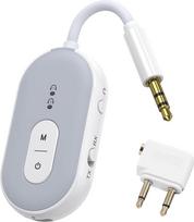 „atpX“ „Bluetooth 5.3“ adapteris, skirtas naudoti lėktuve, „2-in-1“ „Bluetooth“ siųstuvo lizdas, 3,5 mm „Bluetooth“ siųstuvas, skirtas dviem ausinėms, sporto salėje, planšetiniams kompiuteriams ir automobiliui