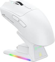 „ATTACK SHARK X1“ žaidimų pelė su „RGB“ įkrovimo stotelėle su jutikliniu pultu, „PixArt PAW3395PRO“ žaidimų jutikliu, „BT/2,4G“ belaidžio ir laidinio ryšio žaidimų pele, 40 000 DPI, 53 g svorio superlengva žaidimų pelė, skirta „Win11“, „Xbox“, „PS“ ir „Ma