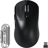 „ATTACK SHARK X3MAX“ 49 g superlengva pelė, „PixArt PAW3950“ jutiklis, iki 420 000 DPI, „Bluetooth“/2,4 GHz belaidė/laidinė žaidimų pelė su spiraliniu kabeliu, 100 mln. paspaudimų optinis mikrojungiklis, skirta kompiuteriui, „Xbox“, „PS5“ ir „Mac“