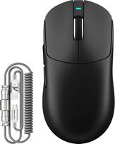 „ATTACK SHARK X8“ serijos belaidė žaidimų pelė, 55–65 g, ypač lengva, „PixArt PAW3395/3950“ jutiklis, „BT/2.4G“ belaidis ryšys ir USB, iki 42 000 DPI, „C06 Ultra LED“ laidas (juoda, X8 Plus)