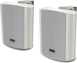 „Audibax Pícolo PR-52W“ – 100 W galios stereofoninių garsiakalbių pora su laikikliais, balti