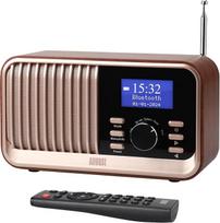 „August MB450K“ nešiojamasis DAB+/FM radijas su „Bluetooth“, dvigubu žadintuvu ir baterija | Skaitmeninis radijas su RDS, 60 išankstinių nustatymų, USB/AUX/Micro SD, miego laikmatis, 18 val. veikimo laikas, nuotolinio valdymo pultas, skirtas namams ir lau